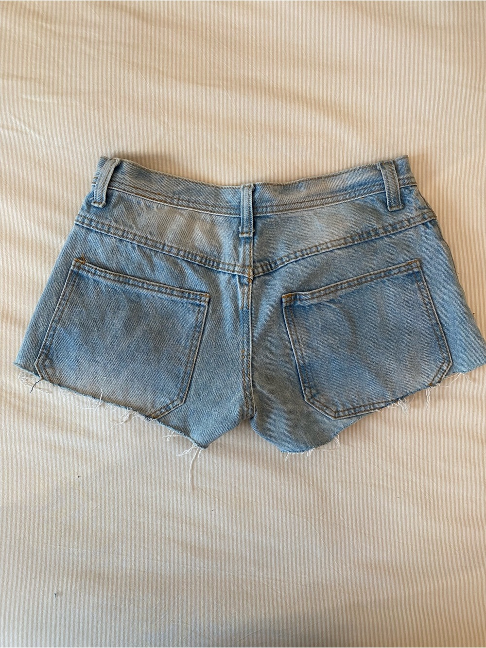 John Galt brandy Melville Light Blue Denim Cutoff Shorts